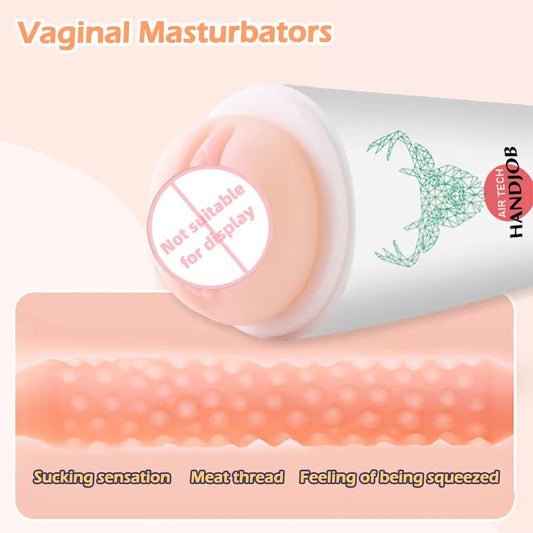 Realistic Vagina Sex Toys Scrotum Stimulator Safe Silicone Vaginal Male Masturbator Soft Pocket Pussy Male Sex Toy
