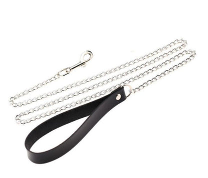 Long Night Fun Accessories Leather Traction Rope Dog Chain Couple Sex Toy Bell Love Leather 007