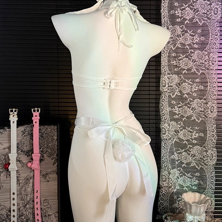 Sexy Pajamas for Women 2025 New Style Cute Pure Desire Style High-End Cat Girl Jumpsuit Set Mood-Enhancing Uniform