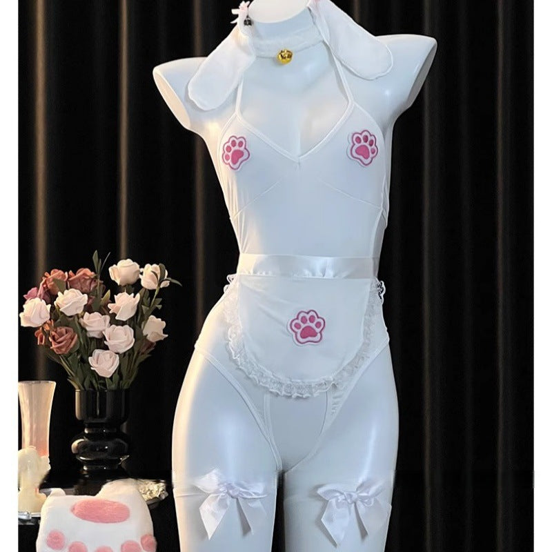 Sexy Pajamas for Women 2025 New Style Cute Pure Desire Style High-End Cat Girl Jumpsuit Set Mood-Enhancing Uniform