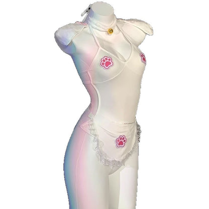 Sexy Pajamas for Women 2025 New Style Cute Pure Desire Style High-End Cat Girl Jumpsuit Set Mood-Enhancing Uniform