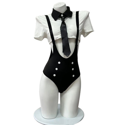 Stimulating sexy underwear qqny sexy even pure desire to show buttocks perspective temptation adorable bunny girl body suit generation 2896