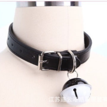 Long Night Fun Accessories Leather Traction Rope Dog Chain Couple Sex Toy Bell Love Leather 007