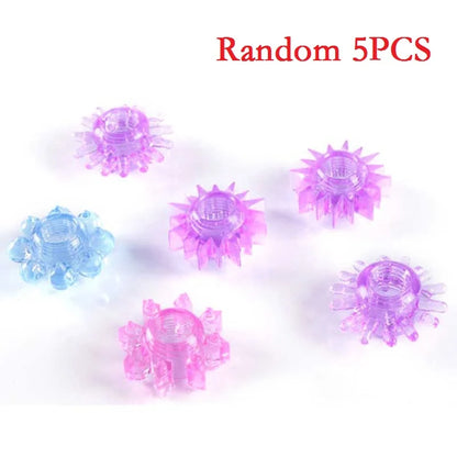 5PC Silicone Cock Ring Time Premature Ejaculation Delay Impotence Aid Erection Penis Rings Sex Toys For Adult Men Sex Products