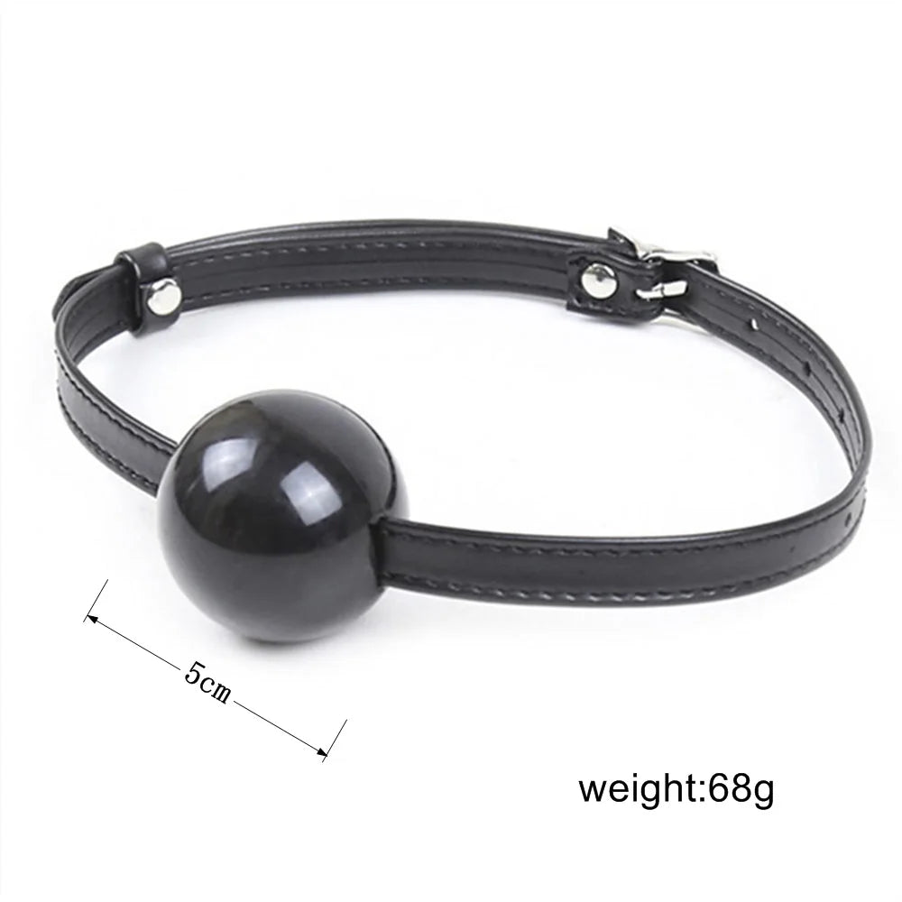 BDSM Ball Gag Oral Fixation stuffed Mouth PU Bondage Boutique Begin Roleplay Slave Submisson Adult Game For Couples Flirting Toy