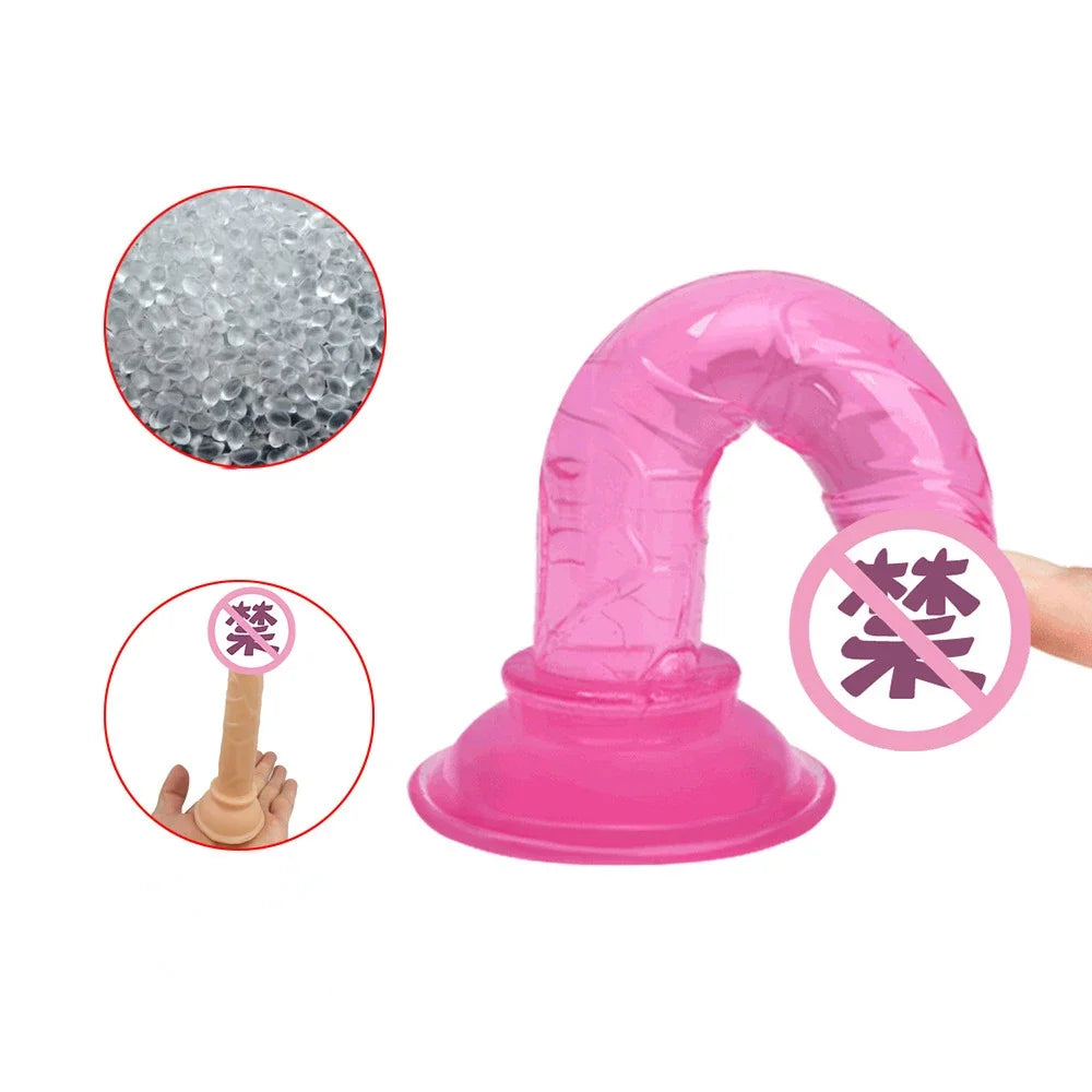 Suction Cup Massagers Multiple Colors Body Safe Silicone Intimate Wellness Relaxation Adult Products Sex Toys