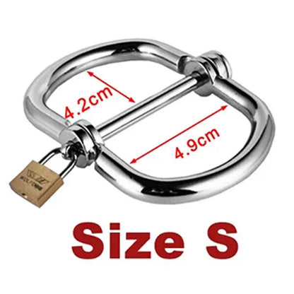 Male Female BDSM Bondage Semicircular Metal Steel Wrist Handcuffs Slave Lockable Adult Game Restraints Roleplay Sex Toys 18+