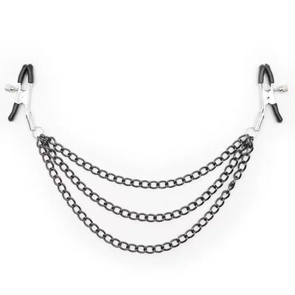 Metal Chain Nipple Milk Clips Breast Massage Clamps Adult Flirting Teasing Erotic Gadgets Bdsm Slave Sex Toys For Couples