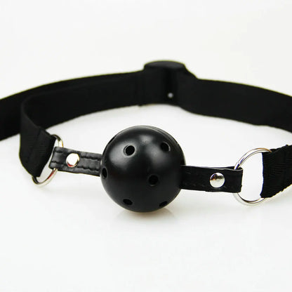 BDSM Ball Gag Oral Fixation stuffed Mouth PU Bondage Boutique Begin Roleplay Slave Submisson Adult Game For Couples Flirting Toy