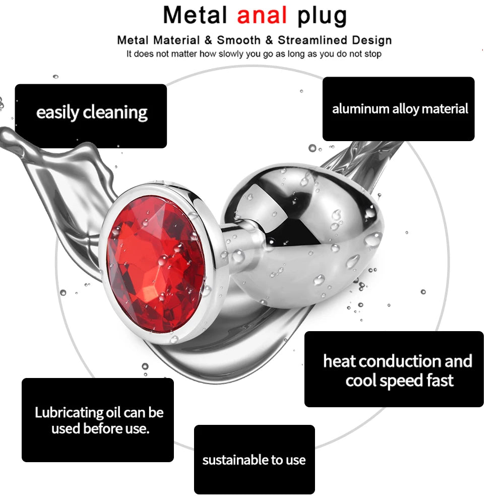BDSM Sex Kits Adults Sex Toys For Women Men Handcuffs Nipple Clamps Whip Spanking Sex Metal Anal Plug Vibrator Butt Bdsm Bondage