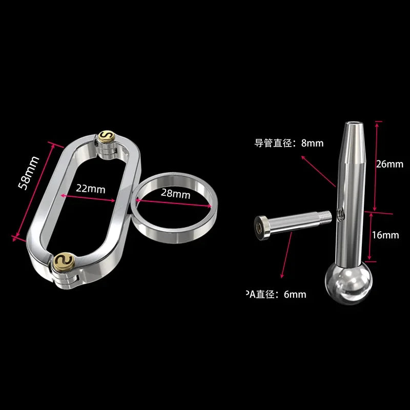 New Metal Scallop Chastity Cage Male PA Chastity Lock Anti-escape Cock Cage Adult Erotic Products 정조대 Penis SM Bondage Sissy 18+