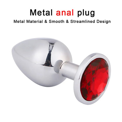 3Size SML Stainless Steel Metal Anal Plug Ass Buttplug Prostate Massager Sex Toys for Couples Women Men Adult Erotic Products