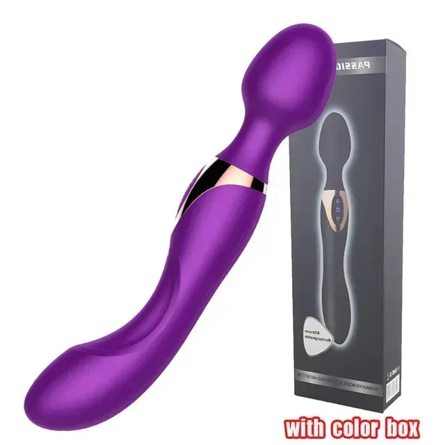 USB Charg10 Speeds Powerful Vibrators for Women Magic Dual Motors Wand Body Massager Female Sex Toys for Women G-Spot Adult Toys