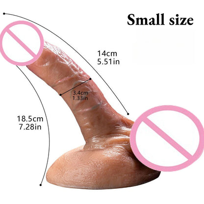 Ultra Realistic Silicone Dildo Soft Fake Penis Female Masturbator Erotic Sex Toys for Women Adult Products Strong Suction Cup18+