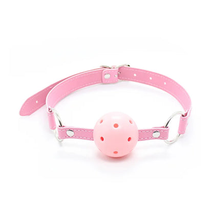 BDSM Ball Gag Oral Fixation stuffed Mouth PU Bondage Boutique Begin Roleplay Slave Submisson Adult Game For Couples Flirting Toy