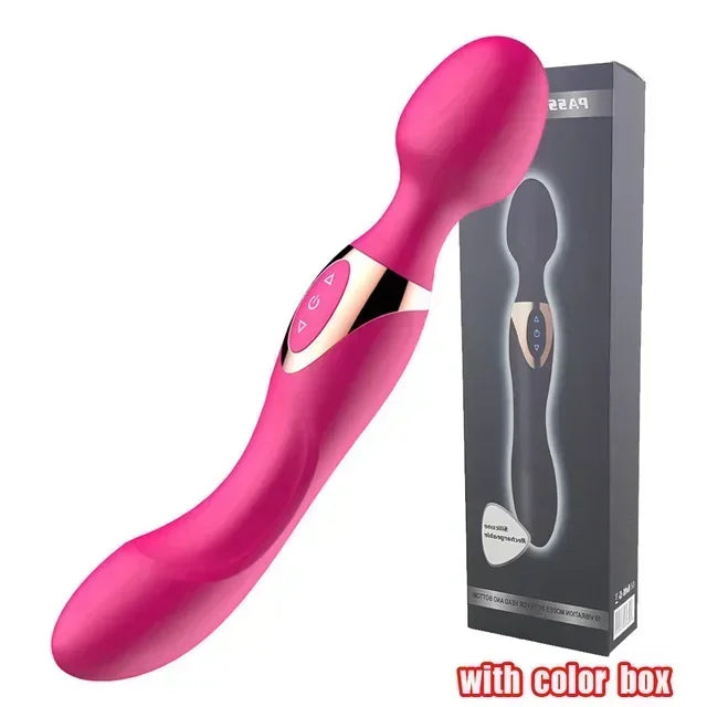 USB Charg10 Speeds Powerful Vibrators for Women Magic Dual Motors Wand Body Massager Female Sex Toys for Women G-Spot Adult Toys