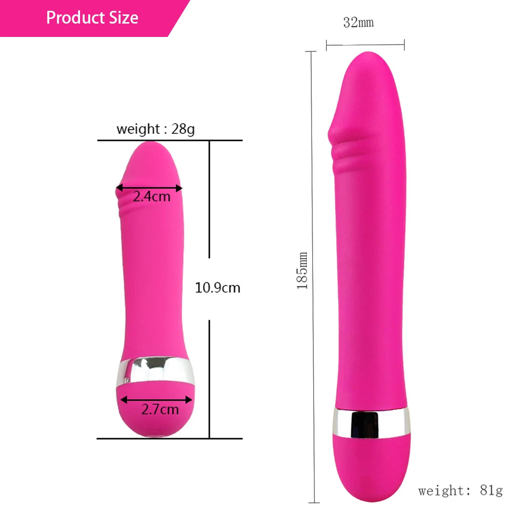 Mini Realistic Dildo Vibrator Vagina G Spot Bullet Stimulator AV Wand Clitoral Anal Female Masturbation Adult Sex Toys for Women